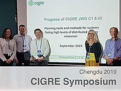 Gruppenbild der Vortragenden der Session C1 des CIGRE Symposiums.