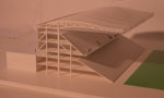 concept model of a grandstand