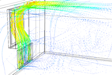 Multiphysik Simulation, Kondensation Fenster