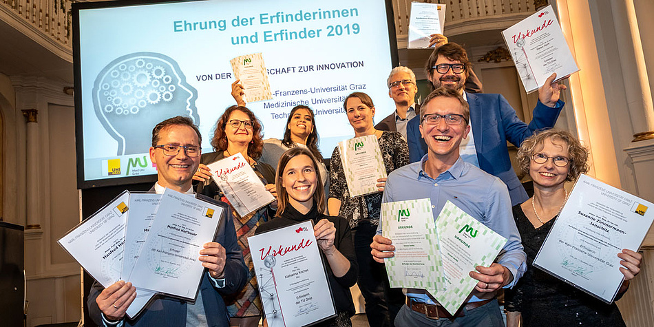 Group of people with certificates