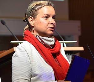 Picture of Daria Rybakova in the auditorium