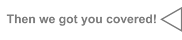 Then we got you covered!