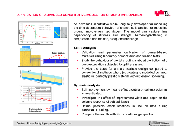 applicaion of advanced constitutive model for ground improvement