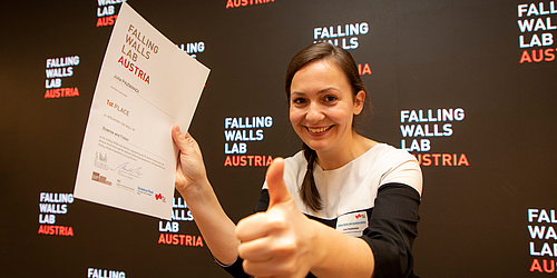 Falling Walls Lab Austria 2019: Julia Pazmandi Gewinnt Internationalen  Wissenschaftswettbewerb Der Ideen