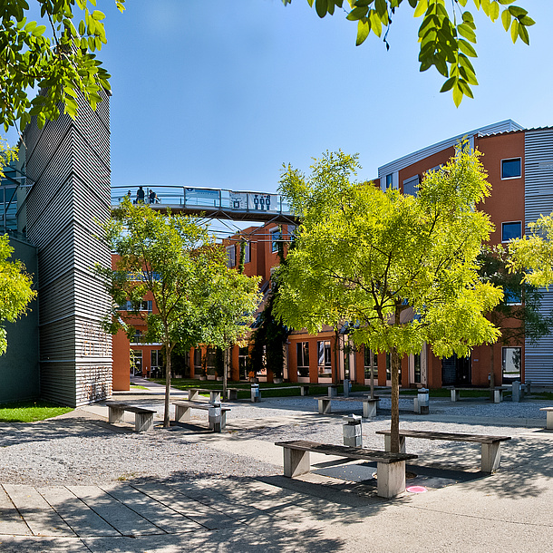 Gebäude am Campus Inffeldgasse der TU Graz