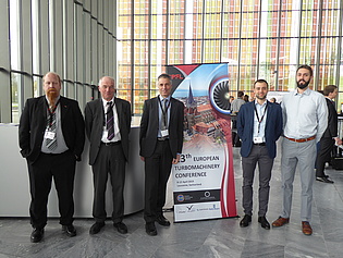 The representatives of our institute at the 13th European Turbomachinery Conference (ETC13), which took place in Lausanne, Switzerland, 8-12 April