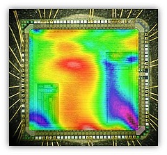 visualization of magnetic interference on a microchip