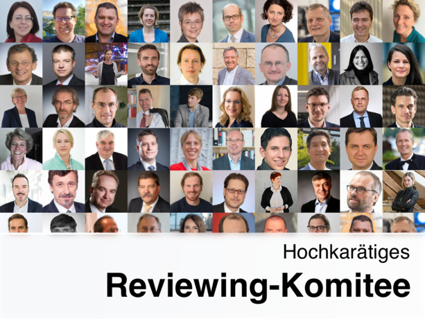 Bilder der Personen im Reviewing Komitee.