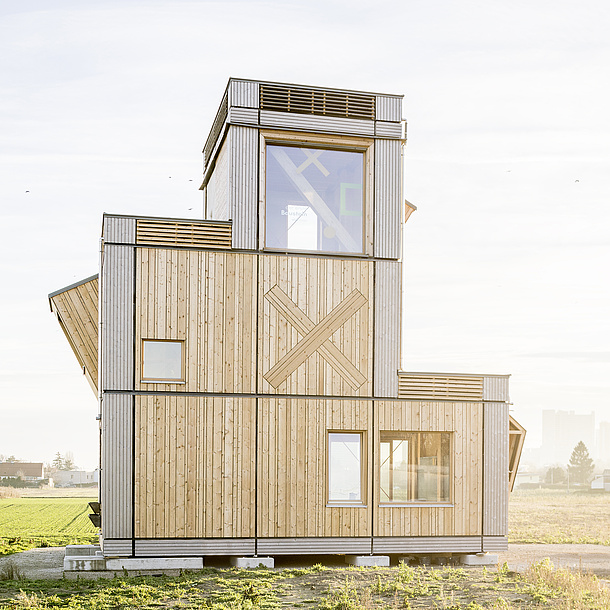 Innovative wooden house