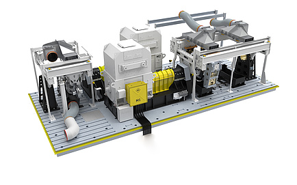 Rendering eines neuen innovativen Bremsenprüfstands