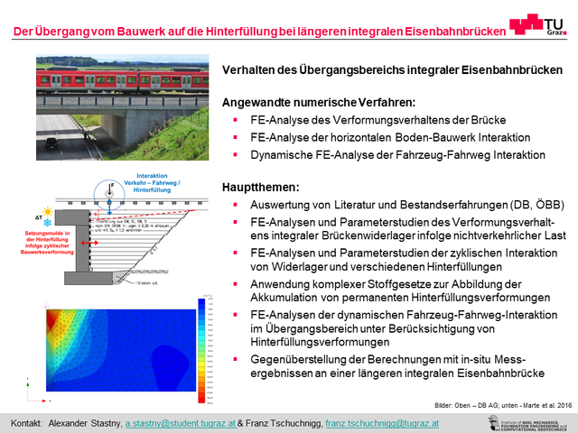 Der Übergang vom Bauwerk auf die Hinterfüllung bei längeren integralen Eisenbahnbrücken