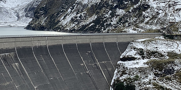 Dam wall in Kaprun
