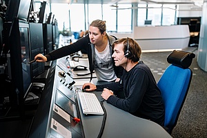 Arbeitsplatz eines Flugsicherungs-Controllers