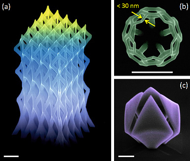 Großaufnahmen von Nanostrutkuren