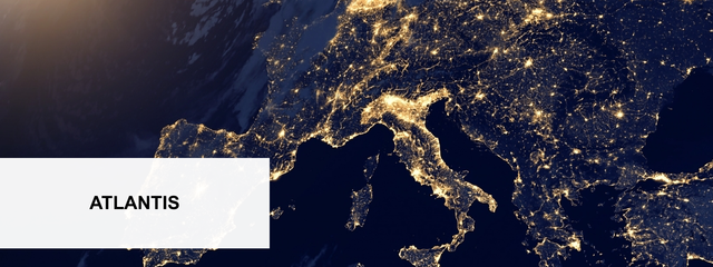 Satellite image europe by night.