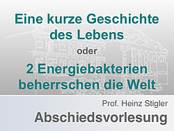 Eine kurze Geschichte des Lebens oder 2 Energiebakterien beherrschen die Welt.