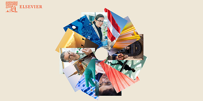 Grafische Zusammenfügung verschiedener Forschungsfotos.