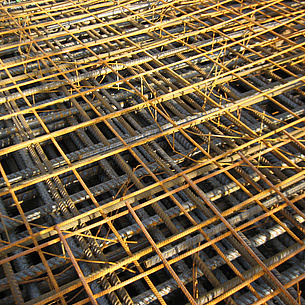 Steel concrete reinforcement. Photo source: Dirk Schlicke