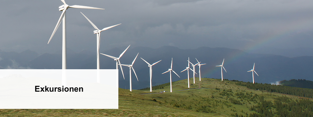 Windpark Handalm mit Regenbogen.