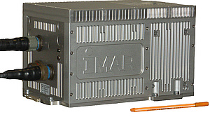 This picture shows the high accurate inertial measurement unit of the institute of geodesy including ring laser gyroscopes.