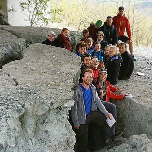 Students of the Bachelor's Degree Programme of Geosciences on a field trip, photo source: TU Graz/IAG