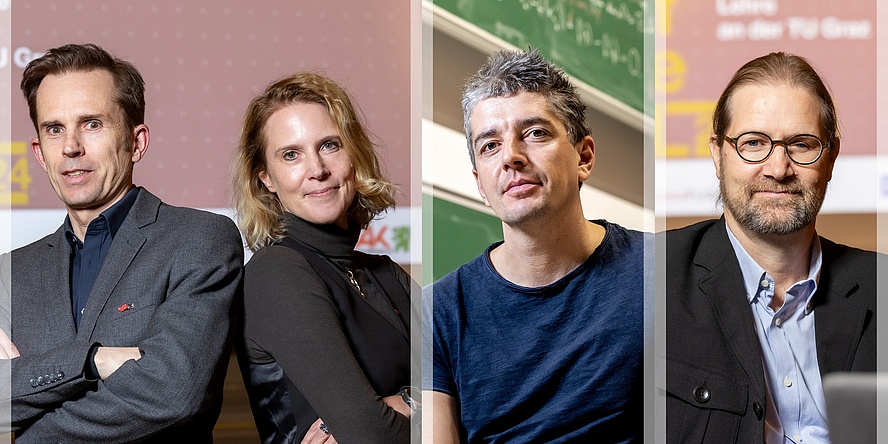 Vier Personen im Porträt