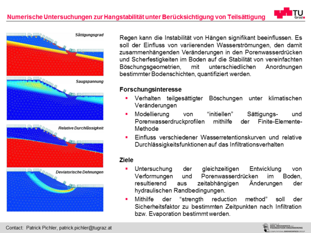 Numerische Untersuchungen zur Hangstabilität