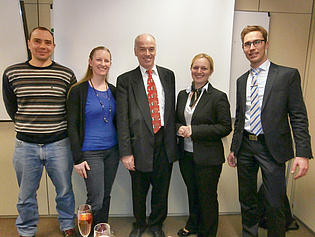 Former colleagues with Prof. Heitmeir! They all graduated recently on the same day! We wish them all the best!