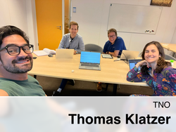 Thomas Klatzer with his colleagues at TNO.
