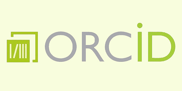 Bibliothekslogo mit ORCID-Schriftzug