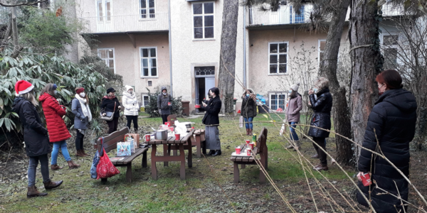 Christmas, party, Wichteln, presents, garden, Punsch 