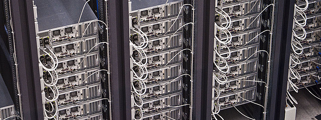 Depiction of a server room