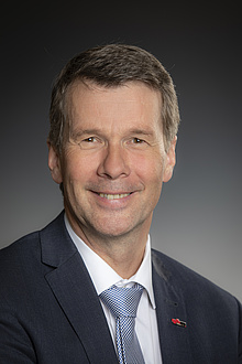 Portrait of Horst Bischof in suit and tie