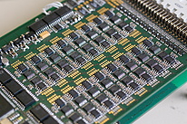 PCB of a multichannel impedance measurement system.