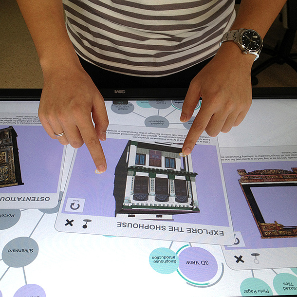 Mehrere Bilder eines Shoppinghauses. Bildquelle: Junming Peng, Fraunhofer IDM@NTU