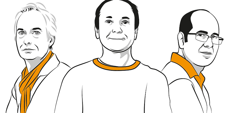 Illustrations of Kay Uwe Römer, Oswin Aichholzer and Michael Kerber