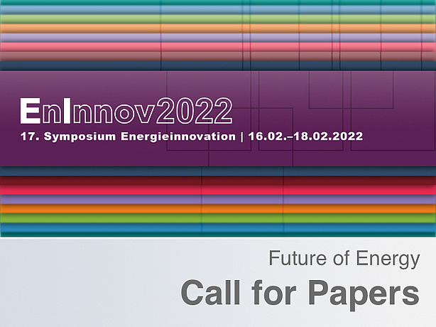 Banner EnInnov2022. 17. Symposium Energieinnovation. 16.-18.2.2022