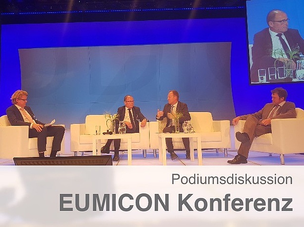 Udo Bachhiesl bei der Podiumsdiskussion der EUMICON 2018.