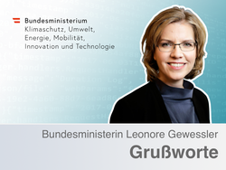 Portraitfoto von Bundesministerin Leonore Gewessler