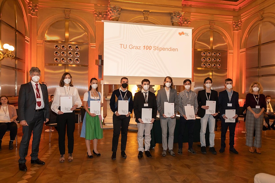 Group of people with certificates