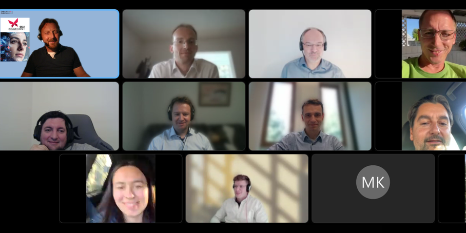 Screenshot Online Session MBA Leadership in Digital Transformation