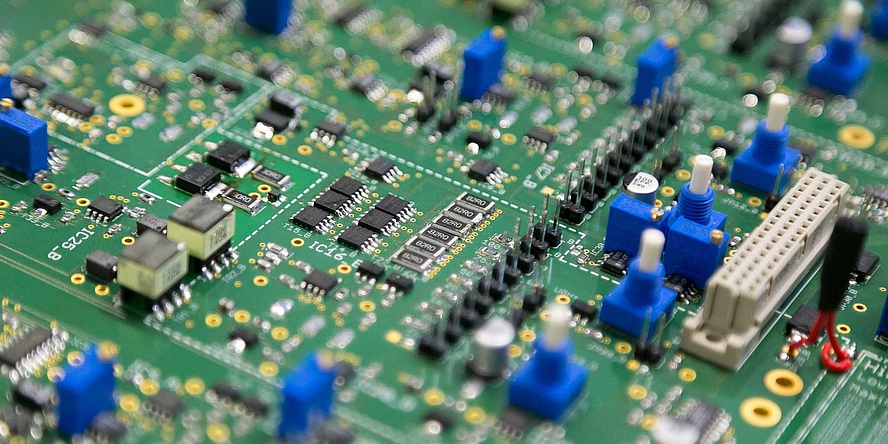 Close-up of a computer board