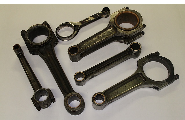 Picture of different connecting rods