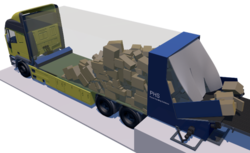 Automatisierter Stückgüterumschlag: Paketentladeeinrichtung