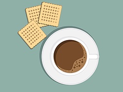 Coffee and cookies.