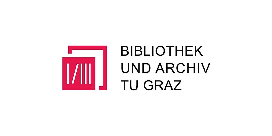 rotes Icon der Servieeinrichtung Bibliothk und Archiv, Bildquelle: TU Graz