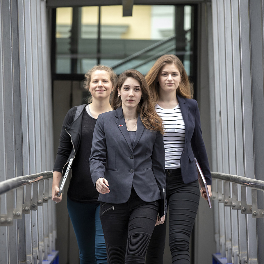 Three young women.