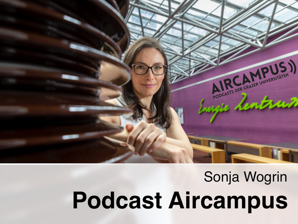 Sonja Wogrin leaning on an isolator.
