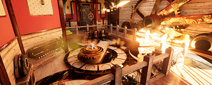 Screenshot of a virtual room