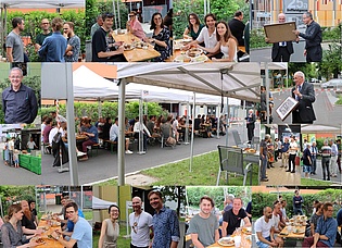 In July our institute invited members, former members and partners to our traditional summer BBQ, which could be held for the first time since 2016.  Prof. Heitmeir welcomed the guests and reported about the last 22 years when he headed the institute